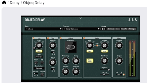 AAS Applied Acoustics Systems Objeq Delay